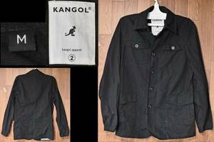 KANGOL カンゴール★アパレル★コート風ブルゾン★Mサイズ★ブラックデニム生地