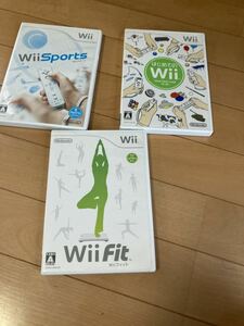 中古Wiiソフト★はじめてのWii,Wii sports おまけ Wii FIT