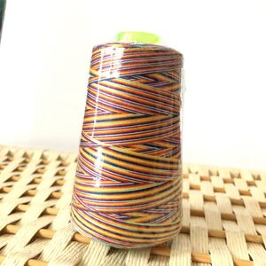 ミシン糸 糸 大容量 レインボー カラフル 4本セット 糸 工業用 大容量 まとめ買い
