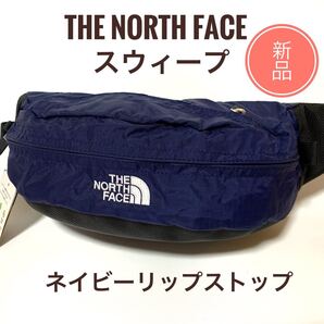 新品☆ノースフェイス スウィープ ネイビー リップストップ