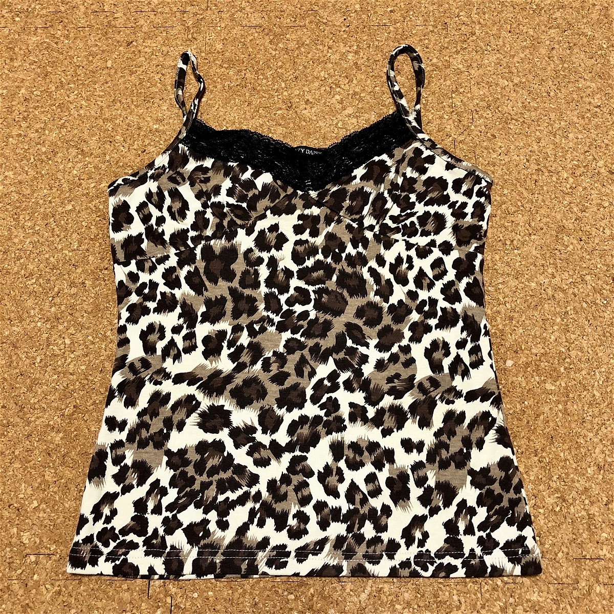 Top-808【新品】SHEIN/キャミソール/US6/M/ヒョウ柄/レディース/送料