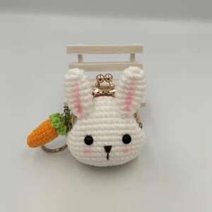 ハンドメイド がま口 ポーチ うさぎちゃん