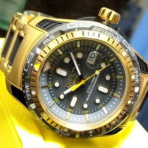 【新品】$1995 INVICTA インビクタ 高級腕時計 HYDROMAX ハイドロマックス ゴールド×グレー 激レア デットストック！の画像6