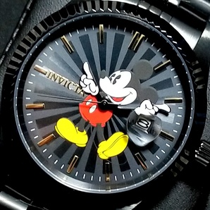 【新品】$595 INVICTA インビクタ 高級腕時計 DISNEY ミッキー ブラック デイトジャスト 世界限定 3000個 日本未発売！の画像1