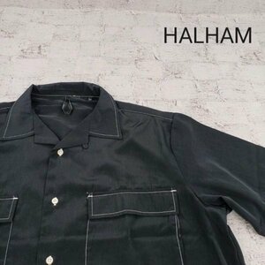 HALHAM ハルハム 半袖オープンカラーシャツ W9104