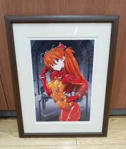 Art hand Auction 真作 アスカ･ラングレー 複製原画 新世紀エヴァンゲリオン 絵画 EVANGELION 額装, 美術品, 絵画, その他