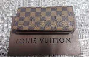 LOUIS VUITTON　ルイ・ヴィトン　2つ折り長財布　ダミエ