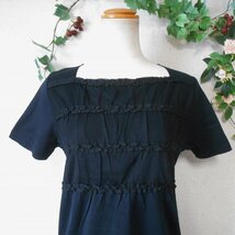 新品 タグ付き ティータムファム Tea Tam femme レース の 可愛い レディース 用 カットソー 黒 M_画像2