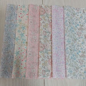 リバティ カットクロス はぎれ 6枚セット-イ フェリシテ ダウンシャーヒル メドウテイルズ等