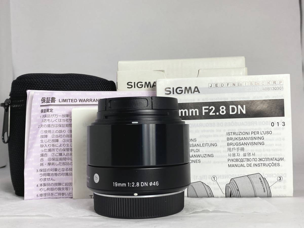 シグマ 19mm F2.8 DN ブラック [ソニー用] オークション比較 - 価格.com