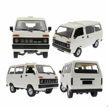 ★ホワイト即納送料無料 バッテリー2本 WPL D42 軽バン D12 軽トラ改良 RC 1/10 RTR 2WD ドリフト スズキ バン T110 スケールラジコンカー_画像3