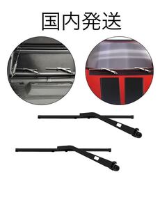 黒 アキシャル SCX10 TRAXXAS TRX4 1/10 RCクローラー 金属フロントガラスワイパー AXIAL rc4wd JEEP チェロキー ディフェンダー ブロンコ