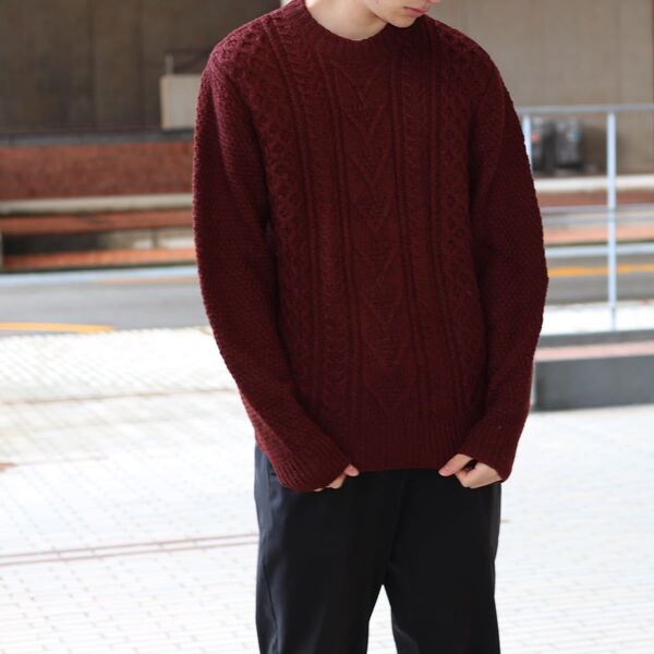 USA VINTAGE PATRICKJAMES CABLE KNIT/アメリカ古着ケーブルニット