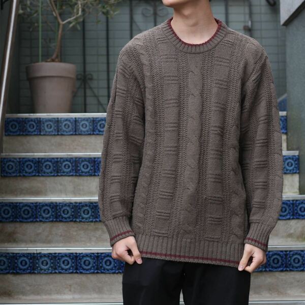 EU VINTAGE ALPACA MIX KNIT MADE IN ITALY/ヨーロッパ古着アルパカ混ニット