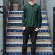 USA VINTAGE GOLF EMBROIDERY V NECK KNIT/アメリカ古着ゴルフ刺繍Vネックニット_画像2