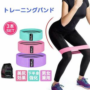 トレーニングチューブ エクササイズバンド 強度別3本セット トレーニングバンド 