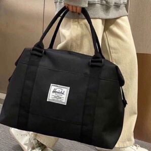 黒旅行バッグ レディースボストンバッグ 大容量 レディースバッグ 防水 手提げ付き トートバッグ 肩掛けバッグ キャリアケース
