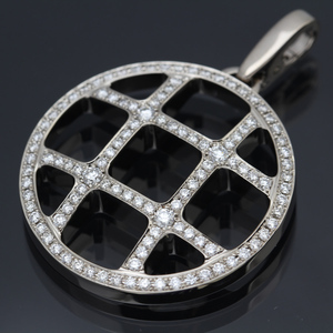  beautiful goods Cartier Cartier Pacha g lid 750 WGpave diamond after diamond . ornament jewelry [ used ]3589