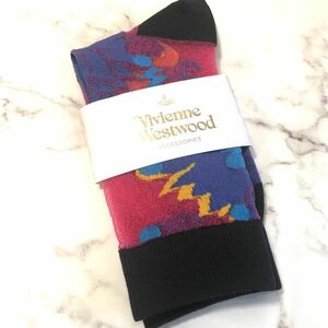 Vivienne Westwood 靴下　ピンク/ブルー/イエロー未使用　 ヴィヴィアンウエストウッド