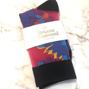 Vivienne Westwood 靴下 ピンク/ブルー/イエロー未使用 ヴィヴィアンウエストウッド