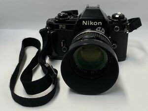 1円スタート Nikon FG ニコン レンズ NIKKOR 50mm 1:1.4 一眼レフ フィルムカメラ レンズフード ストラップ付き
