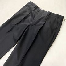 【本台場仕立て★ エルメネジルド・ゼニア】新品タグ付きErmenegildo Zegna シングル2つボタン 3L/AB8 黒　ブラック　ストライプスーツ_画像8