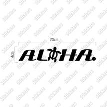 送料無料◆ALOHA◆カッティングステッカー｜ブラック｜20×4cm｜超防水 UVカット 屋外使用可【C083】_画像2