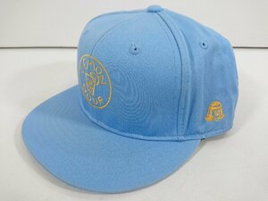 1 TACOMA FUJI RECORDS タコマフジレコード LEMON SOUR CAP レモンサワー キャップ 帽子 水色 ライトブルー ロゴ イエロー ユーズド