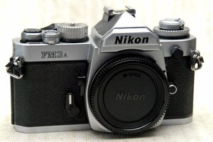 Nikon ニコン 超希少な高級一眼レフカメラ FM3A（銀）ボディ 作動品 （腐食無し）