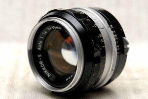 Nikon ニコン 純正 NIKKOR-S 50mm MF 高級単焦点レンズ 1:1.4 作動品