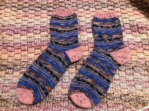 手編み靴下 ハンドメイド 手編みの靴下01