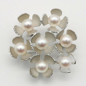  pearl pearl brooch ... pearl pearl brooch 7mm-7.5mm 7pcs white color design ceremonial occasions graduation ceremony go in . type Akoya book@ pearl 12391