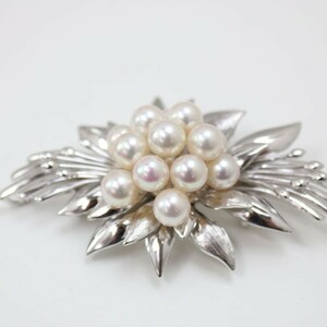  pearl pearl brooch Akoya pearl brooch ... pearl 7mm-7.5mm white pink color obidome pearl pearl pendant 2 way 13126