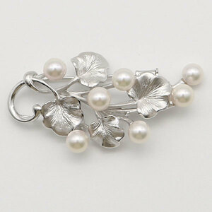  pearl pearl brooch ... pearl pearl brooch 6.5mm-7mm 7pcs white color silver Akoya book@ pearl graduation ceremony go in . type 2 way 11956