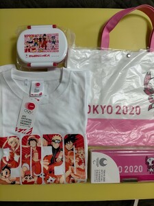 東京オリンピック 公式商品 セット Tシャツ ペンシルケース お弁当箱 レッスンバッグ ワンピース ドラゴンボール セーラームーン
