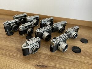 ジャンク/返品不可 Canon Canonet QL17 Canodate E Minolta HI-MATIC 7 A-2 V2 YASHICA Electro 35 Konica Deluxe カメラ セット #i40586 