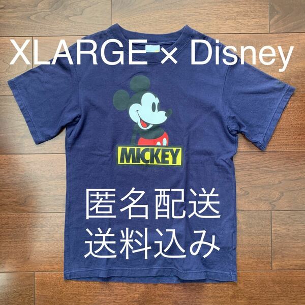 XLARGE × Disney エクストララージ ディズニー Tシャツ ネイビー