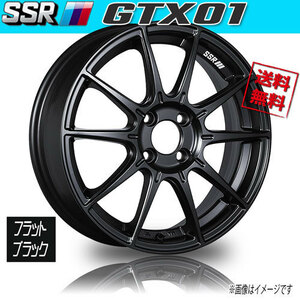 ホイール新品 1本のみ SSR GTX01 フラットブラック 16インチ 4H100 6.5J+42 業販4本購入で送料無料