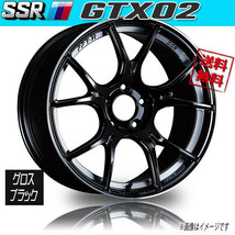 ホイール新品 4本セット SSR GTX02 グロスブラック 18インチ 5H114.3 9.5J+45 業販4本購入で送料無料_画像1