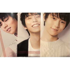  Hanyu Yuzuru clear file all 3 kind set Lotte ga-nayama The kiY shop white knitted limited amount not for sale rare new goods unused Complete 2019