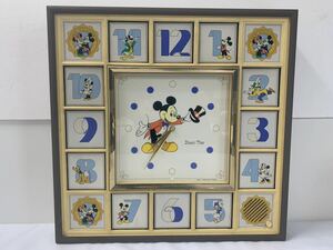 ディズニー 壁掛け からくり時計 ジャンク品 ミッキーマウス Disney Time 壁掛け時計 ディズニータイム