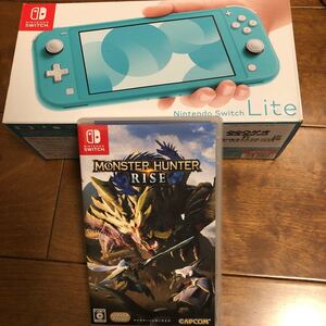 美品 SWITCH LITE スイッチライト +モンスターハンターライズ