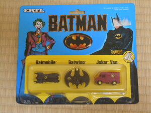 ERTL　BATMAN　Batmobile　Batwing　JokerVan　箱傷みあり　中古品