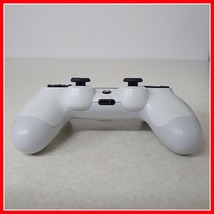 動作品 PS4 プレステ4 純正 ワイヤレスコントローラー DUALSHOCK4 CUH-ZCT1J グレイシャー・ホワイト SONY ソニー【10_画像6