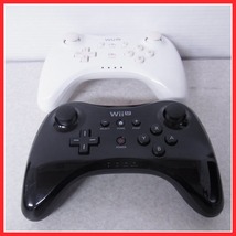 動作品 WiiU PROコントローラ WUP-005 シロ/クロ まとめて2個セット 任天堂 Nintendo【10_画像2