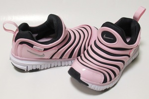 NIKE DYNAMO FREE PS розовый черный 16.5cm Nike Dynamo свободный Kids туфли без застежки спортивная обувь 343738-027