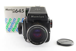 【ジャンク】MAMIYA マミヤ M645 + C 80/2.8 使用説明書付き 中判カメラレンズジャンクセット ARE02E＃11219