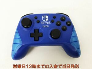 【1円】任天堂 Nintendo Switch HORI製 ワイヤレスコントローラー ブルー 動作確認済 ニンテンドースイッチ EC22-897jy/F3