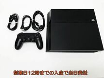 【1円】PS4 ジェット・ブラック 500GB (CUH-1000AB01) ゲーム機本体 初期化動作確認済み 1A9000-451e/F4_画像1