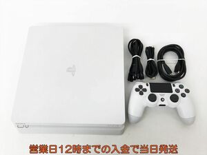 【1円】PS4 本体 セット 500GB ホワイト SONY PlayStation4 CUH-2100A 動作確認済 コントローラー DC08-955jy/F4